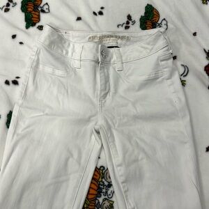 American eagle white jeggings